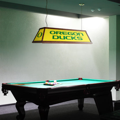 Oregon Ducks Premium Pool Table Light Room View