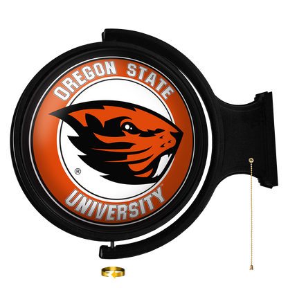 Oregon State Beavers Round Rotating Wall Sign