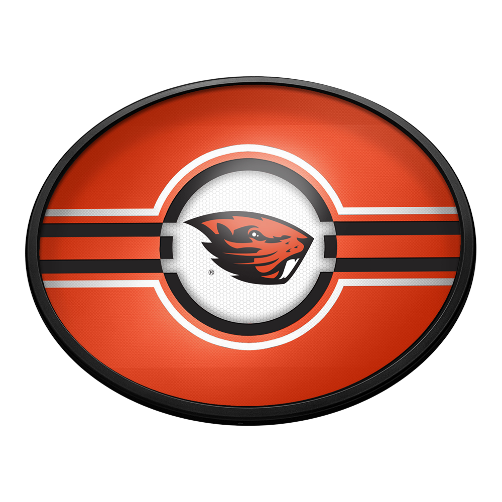 Oregon State Beavers Slimline Oval Lighted Wall Sign