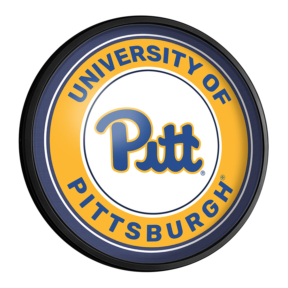 Pittsburgh Panthers Slimline Round Lighted Wall Sign