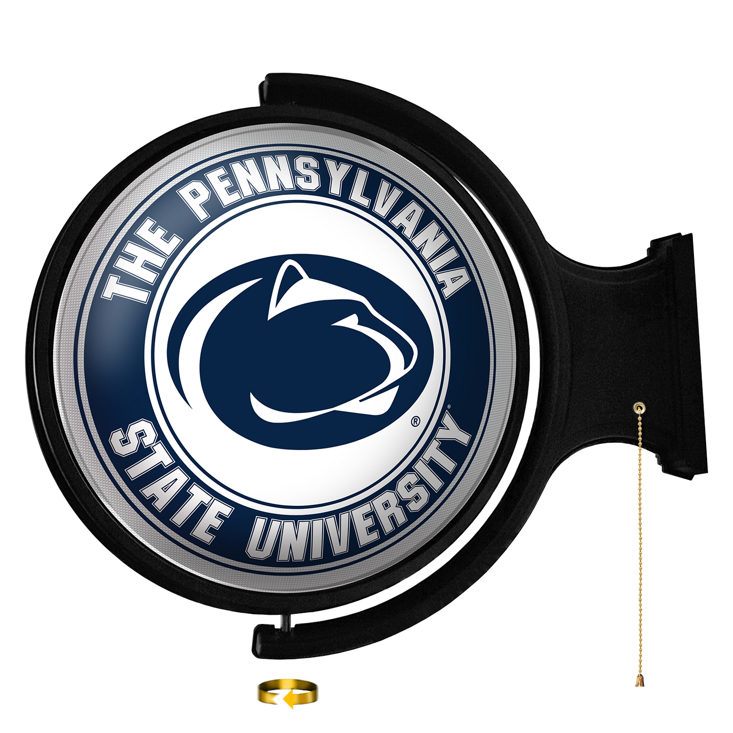 Penn State Nittany Lions Round Rotating Wall Sign Blue / White