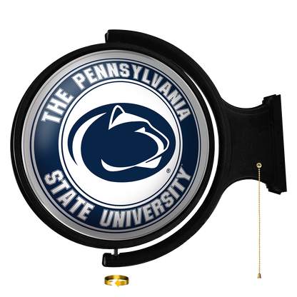 Penn State Nittany Lions Round Rotating Wall Sign Blue / White