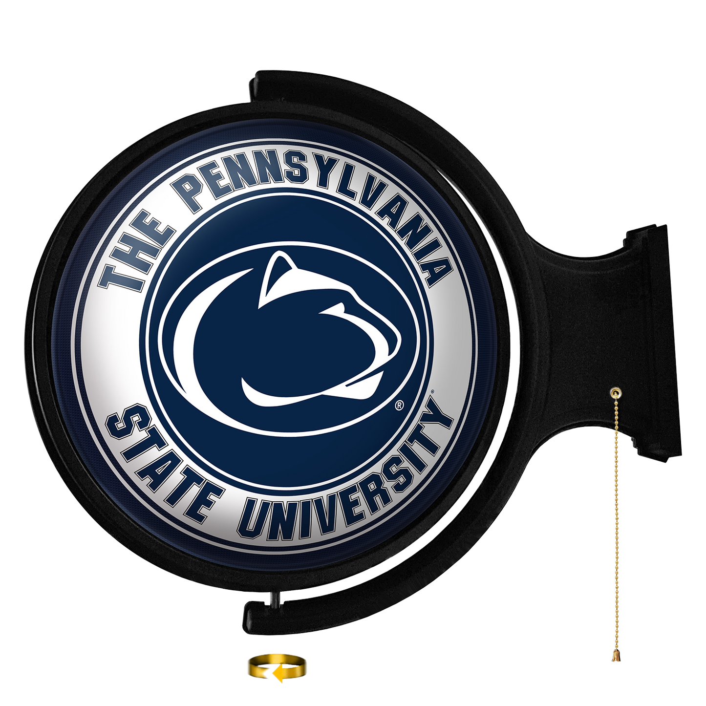 Penn State Nittany Lions Round Rotating Wall Sign White / Blue