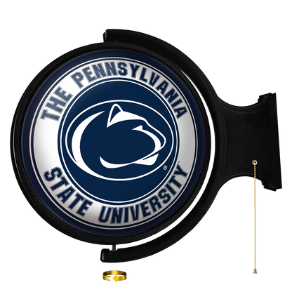 Penn State Nittany Lions Round Rotating Wall Sign White / Blue