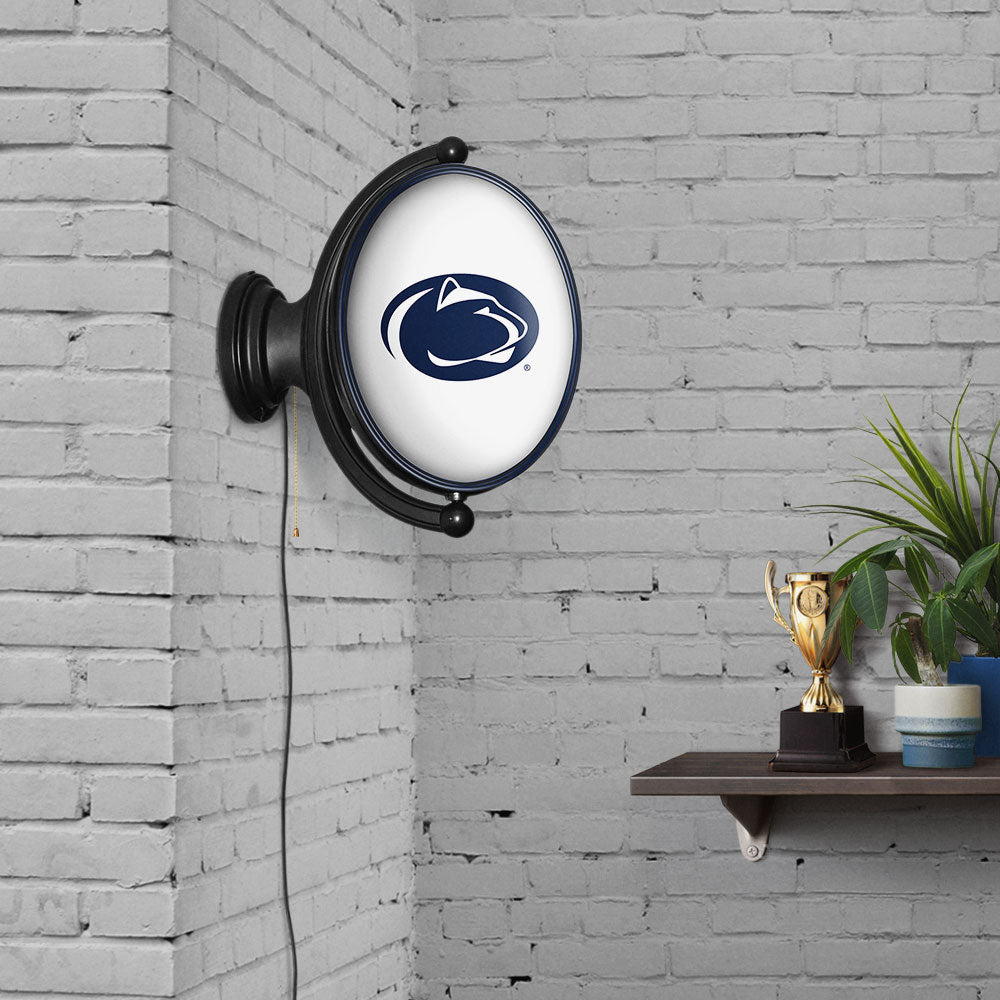 Penn State Nittany Lions Oval Rotating Wall Sign Room View