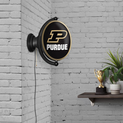 Purdue Boilermakers Oval Rotating Wall Sign Room View