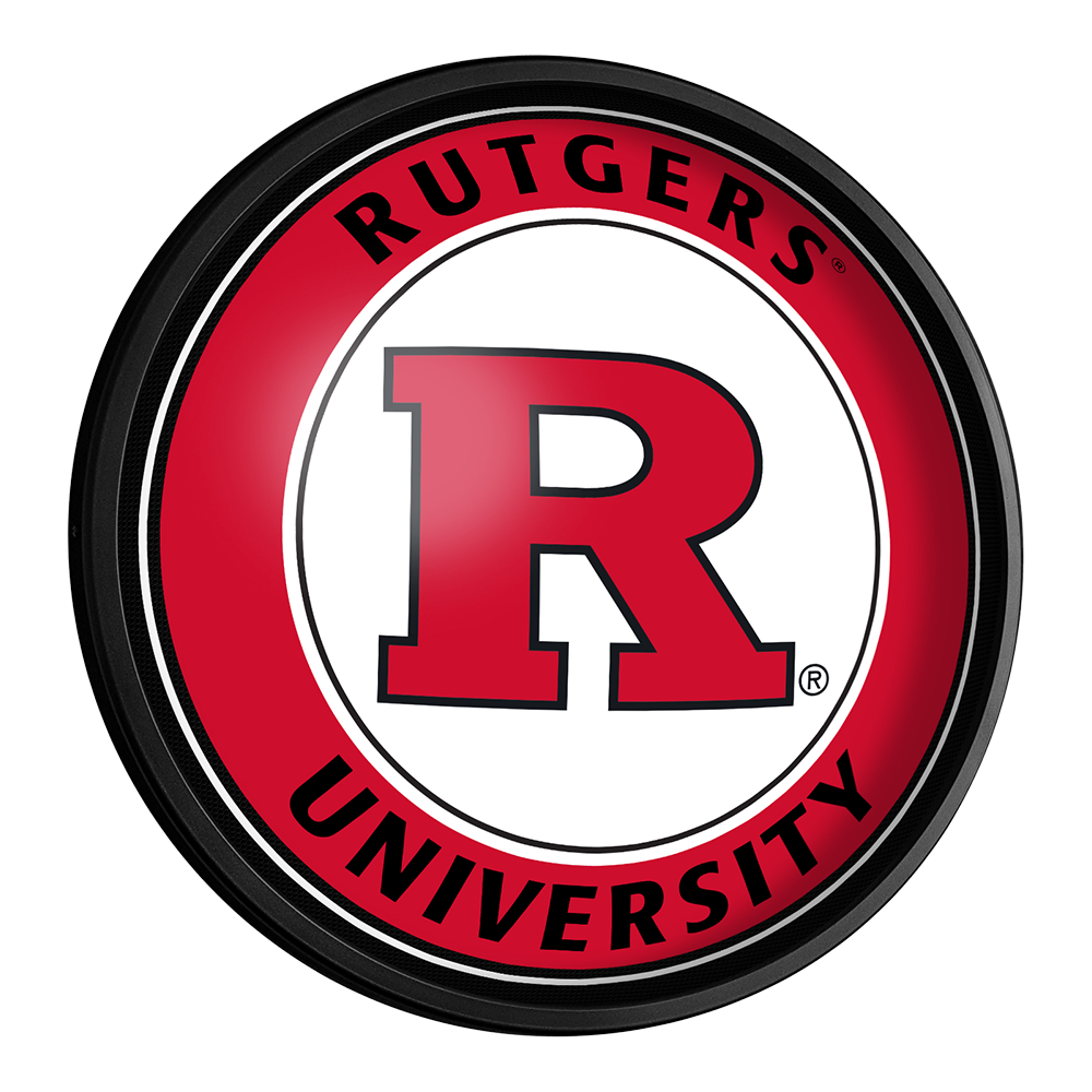 Rutgers Scarlet Knights Slimline Round Lighted Wall Sign