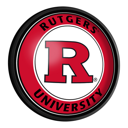 Rutgers Scarlet Knights Slimline Round Lighted Wall Sign