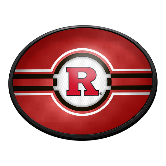 Rutgers Scarlet Knights Slimline Oval Lighted Wall Sign