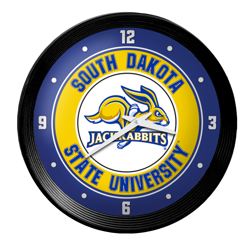 South Dakota State JackRabbits Ribbed Wall Clock