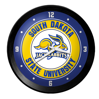 South Dakota State JackRabbits Ribbed Wall Clock