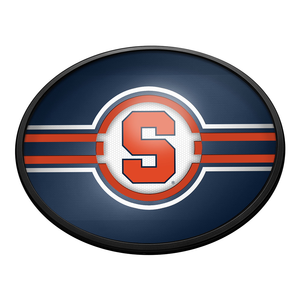 Syracuse Orange Slimline Oval Lighted Wall Sign