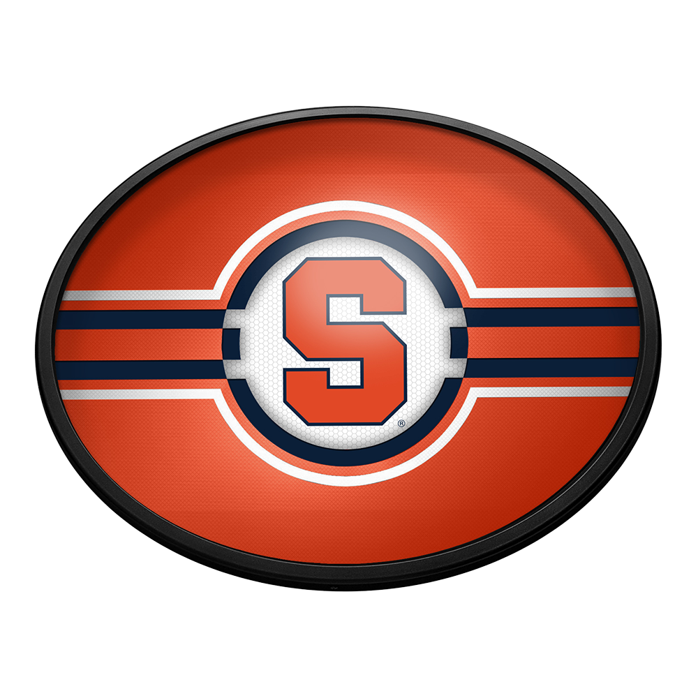 Syracuse Orange Slimline Oval Lighted Wall Sign