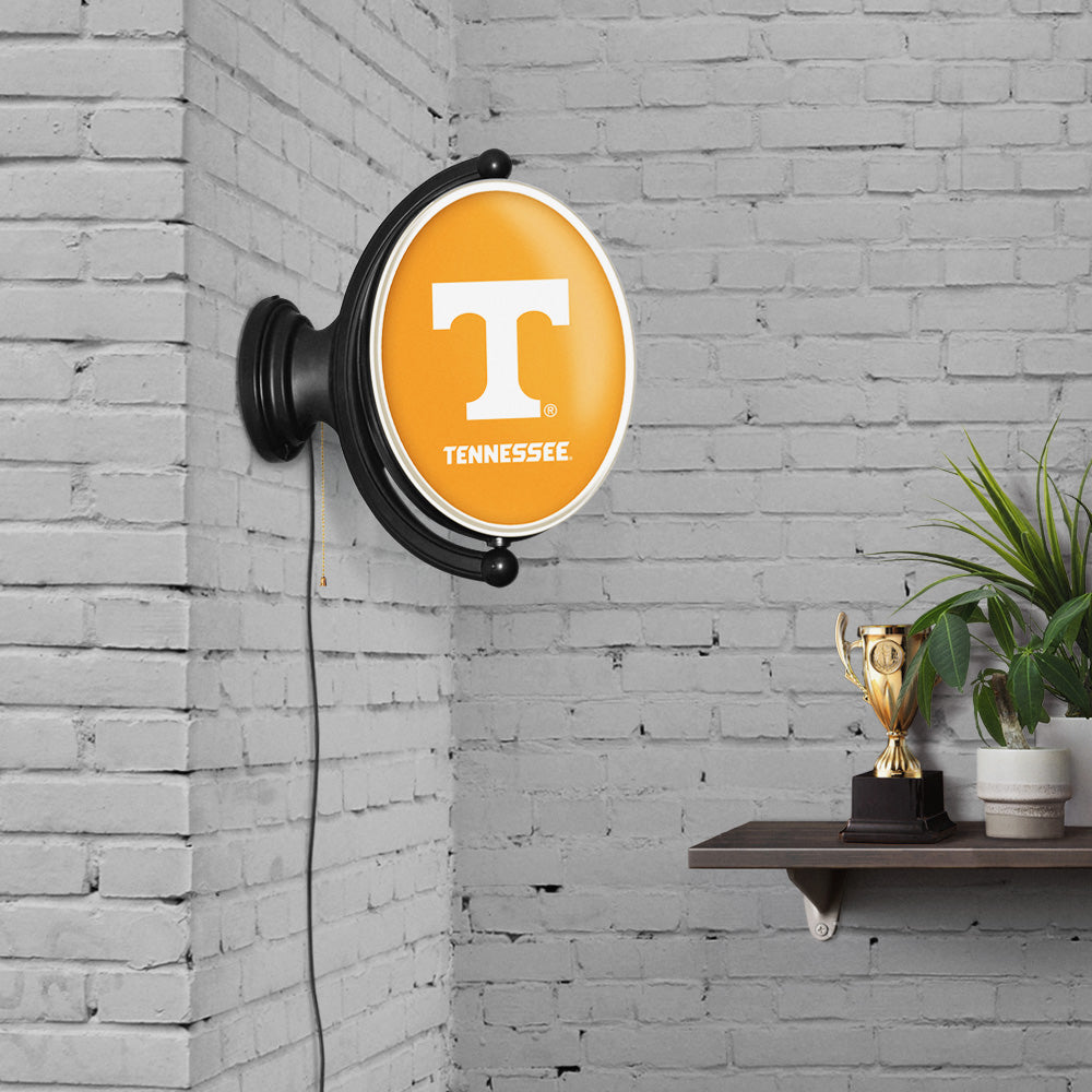 Tennessee Volunteers Oval Rotating Wall Sign Room View