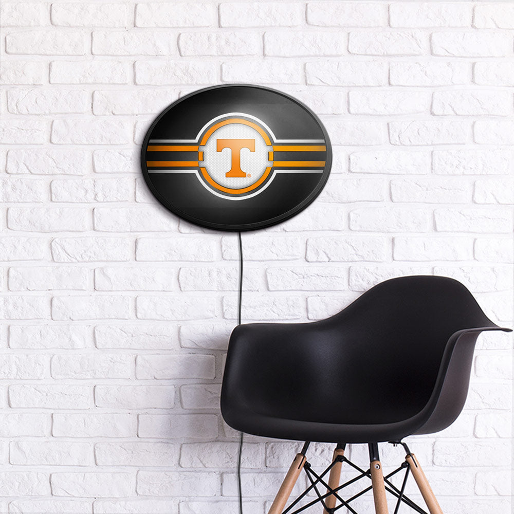 Tennessee Volunteers Slimline Oval Lighted Wall Sign Room View