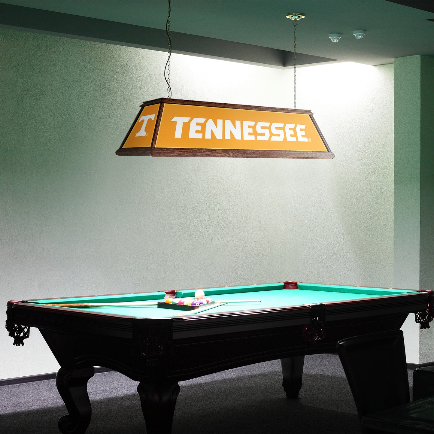 Tennessee Volunteers Premium Pool Table Light Room View