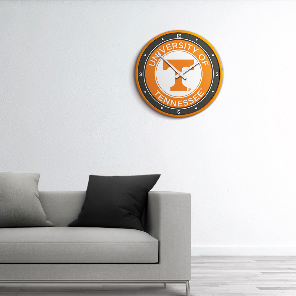 Tennessee Volunteers Round Wall Clock Room View
