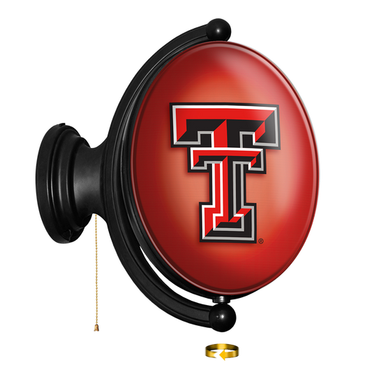 Texas Tech Red Raiders Oval Rotating Wall Sign