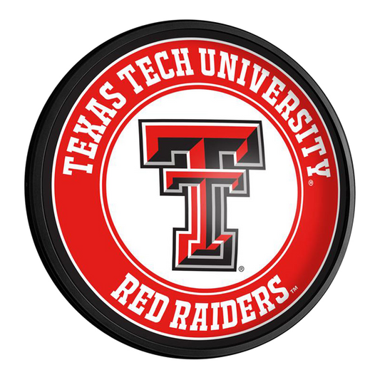 Texas Tech Red Raiders Slimline Round Lighted Wall Sign