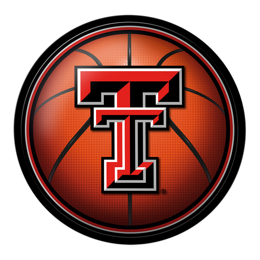 Texas Tech Red Raiders Basketball Modern Disc Wall Sign