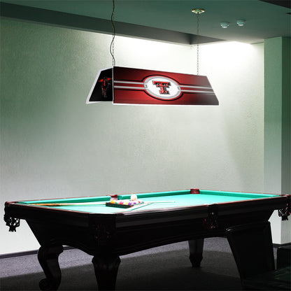 Texas Tech Red Raiders Edge Glow Pool Table Light Room View