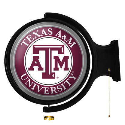 Texas A&M Aggies Round Rotating Wall Sign