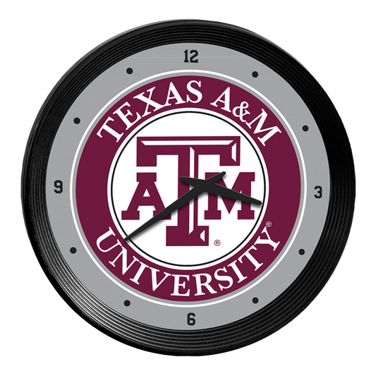 Texas A&M Aggies Ribbed Wall Clock
