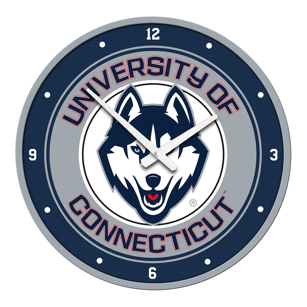 Connecticut Huskies Round Wall Clock