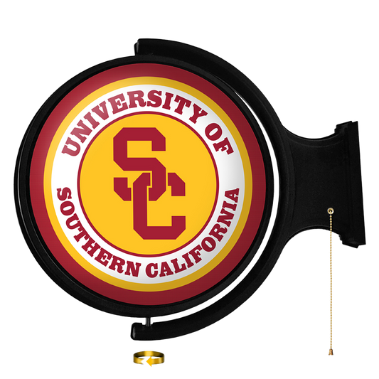 USC Trojans Round Rotating Wall Sign