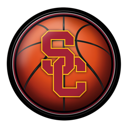 USC Trojans Basketball Modern Disc Wall Sign