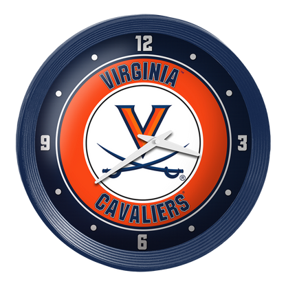 Virginia Cavaliers Ribbed Wall Clock