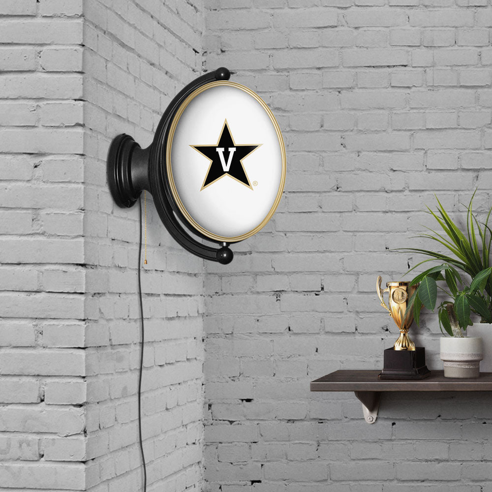 Vanderbilt Commodores Oval Rotating Wall Sign Room View