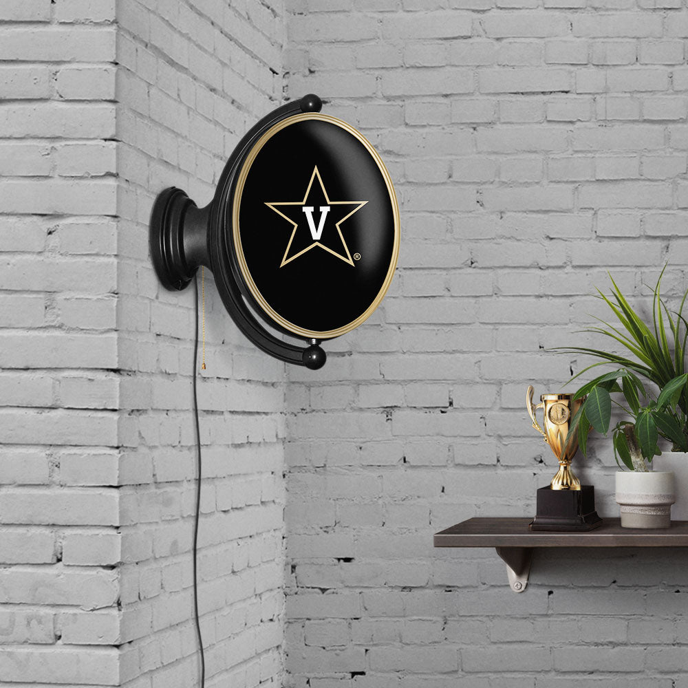 Vanderbilt Commodores Oval Rotating Wall Sign Room View