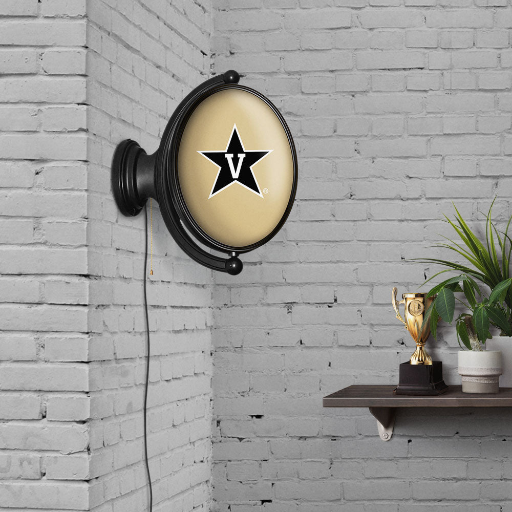 Vanderbilt Commodores Oval Rotating Wall Sign Room View