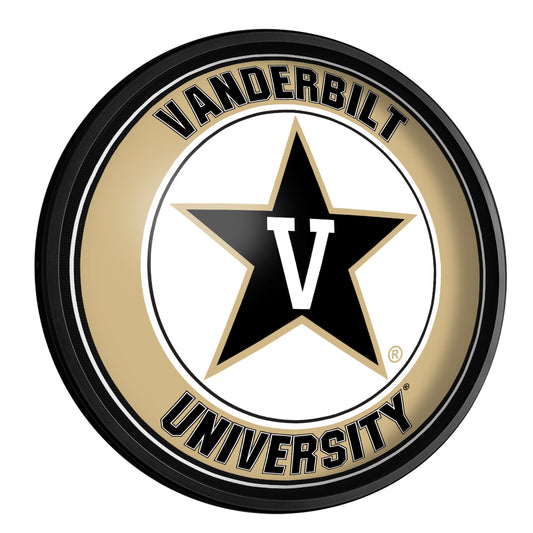 Vanderbilt Commodores Slimline Round Lighted Wall Sign