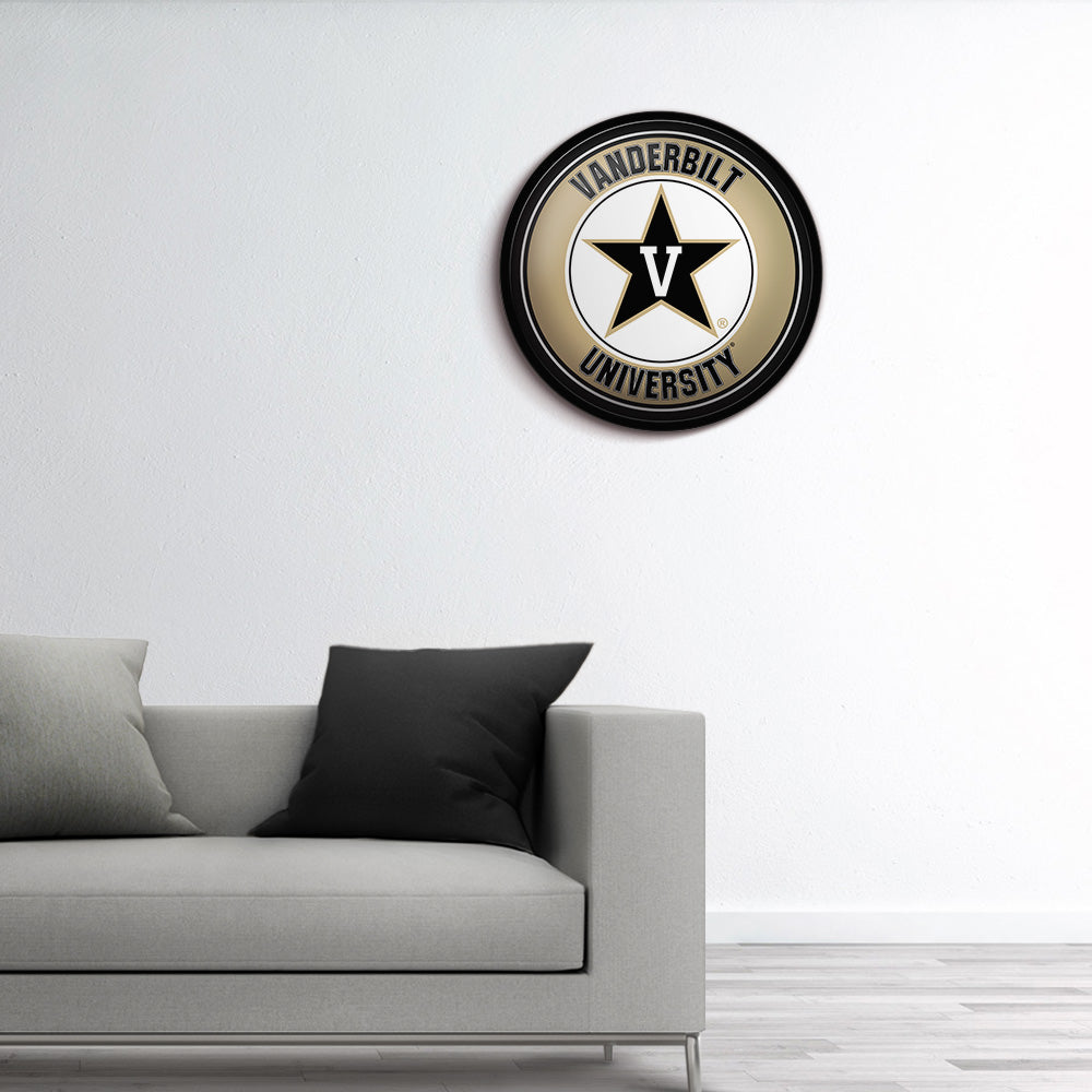 Vanderbilt Commodores Modern Disc Wall Sign Room View