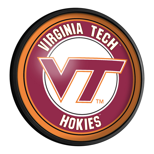 Virginia Tech Hokies Slimline Round Lighted Wall Sign