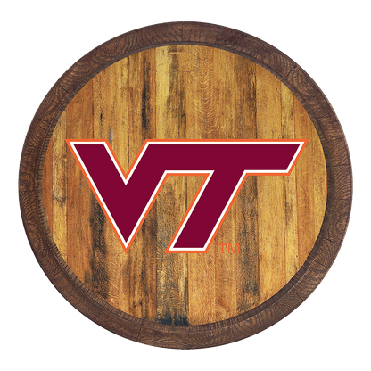 Virginia Tech Hokies Barrel Top Sign