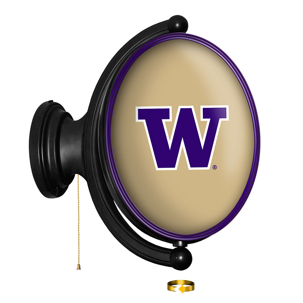 Washington Huskies Oval Rotating Wall Sign