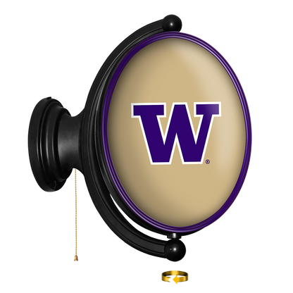 Washington Huskies Oval Rotating Wall Sign