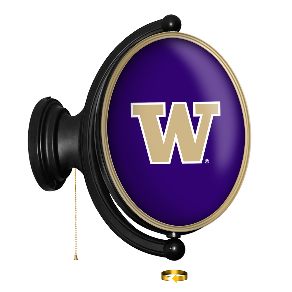 Washington Huskies Oval Rotating Wall Sign