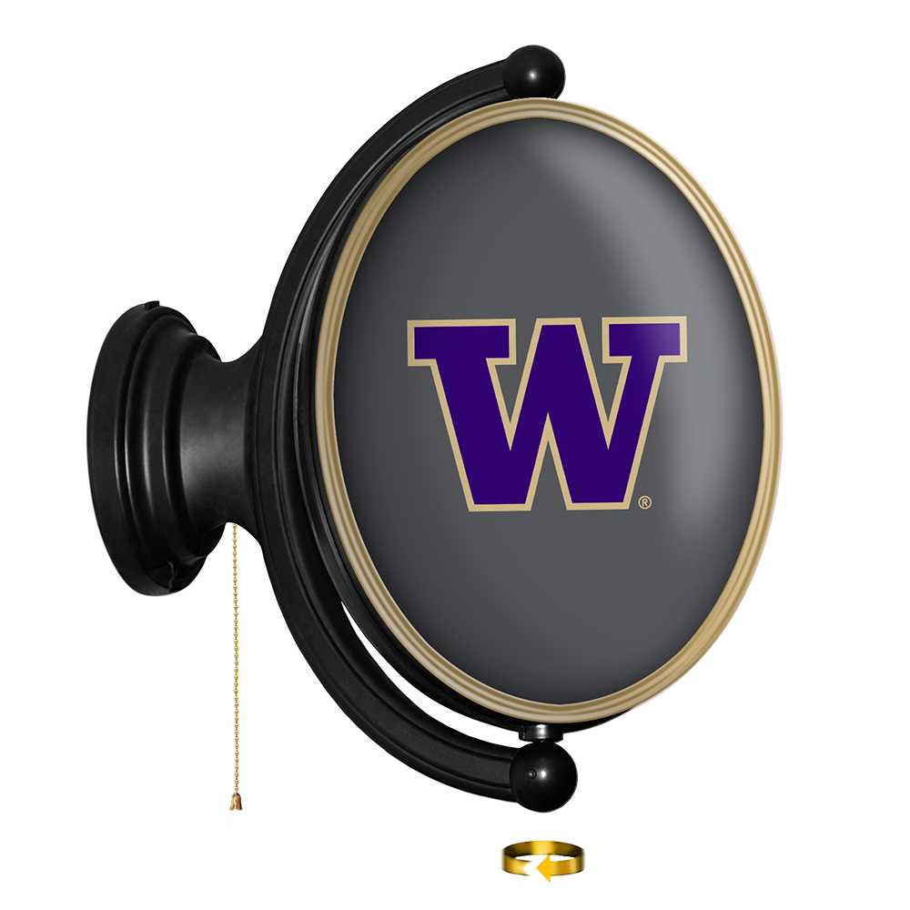 Washington Huskies Oval Rotating Wall Sign