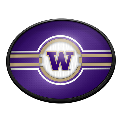 Washington Huskies Slimline Oval Lighted Wall Sign