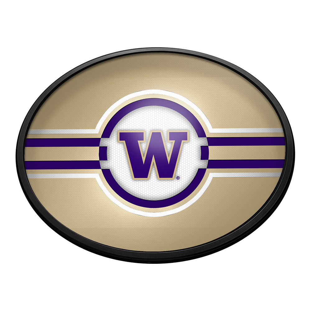 Washington Huskies Slimline Oval Lighted Wall Sign