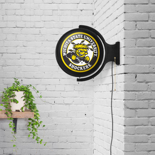 Wichita State Shockers Round Rotating Wall Sign Room View