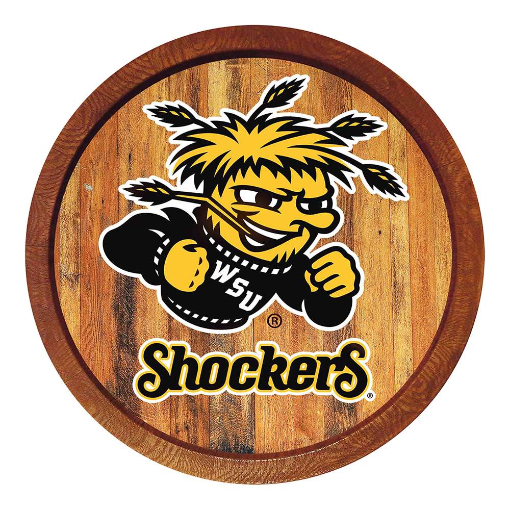 Wichita State Shockers Barrel Top Sign