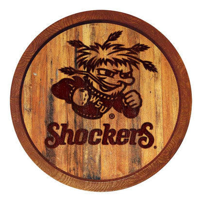 Wichita State Shockers Branded Barrel Top Sign