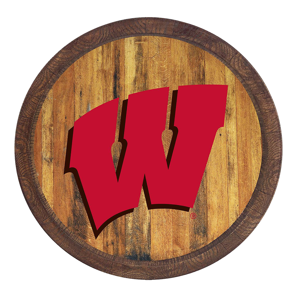 Wisconsin Badgers Barrel Top Sign