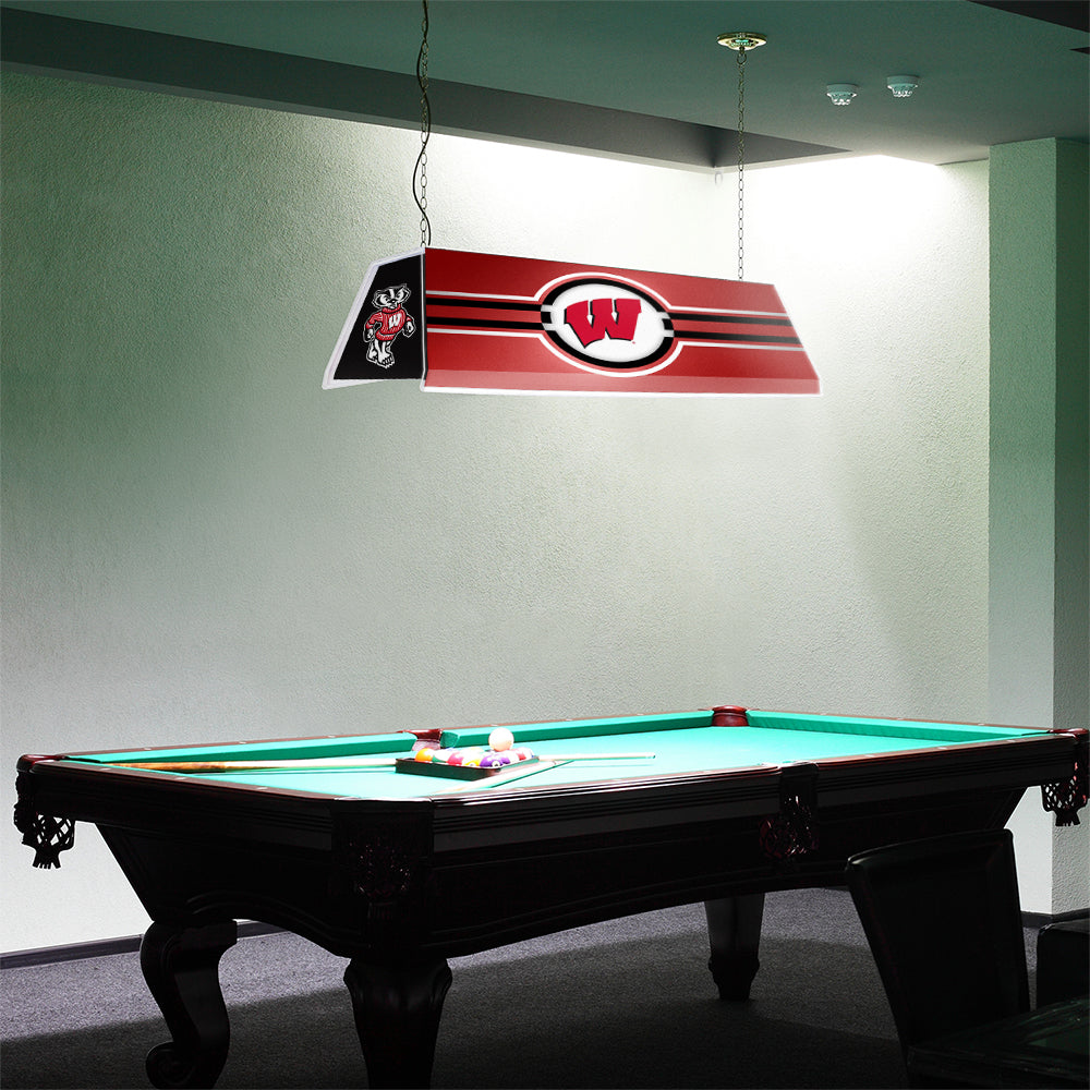 Wisconsin Badgers Edge Glow Pool Table Light Room View