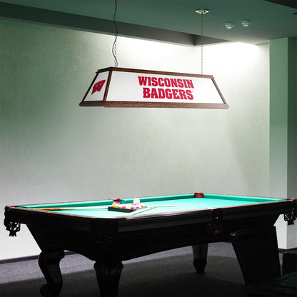 Wisconsin Badgers Premium Pool Table Light Room View